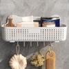 Bathroom Shelf Wall Mounted Punch Free Versatile Storage Shelf Organizer for Home Kitchen
