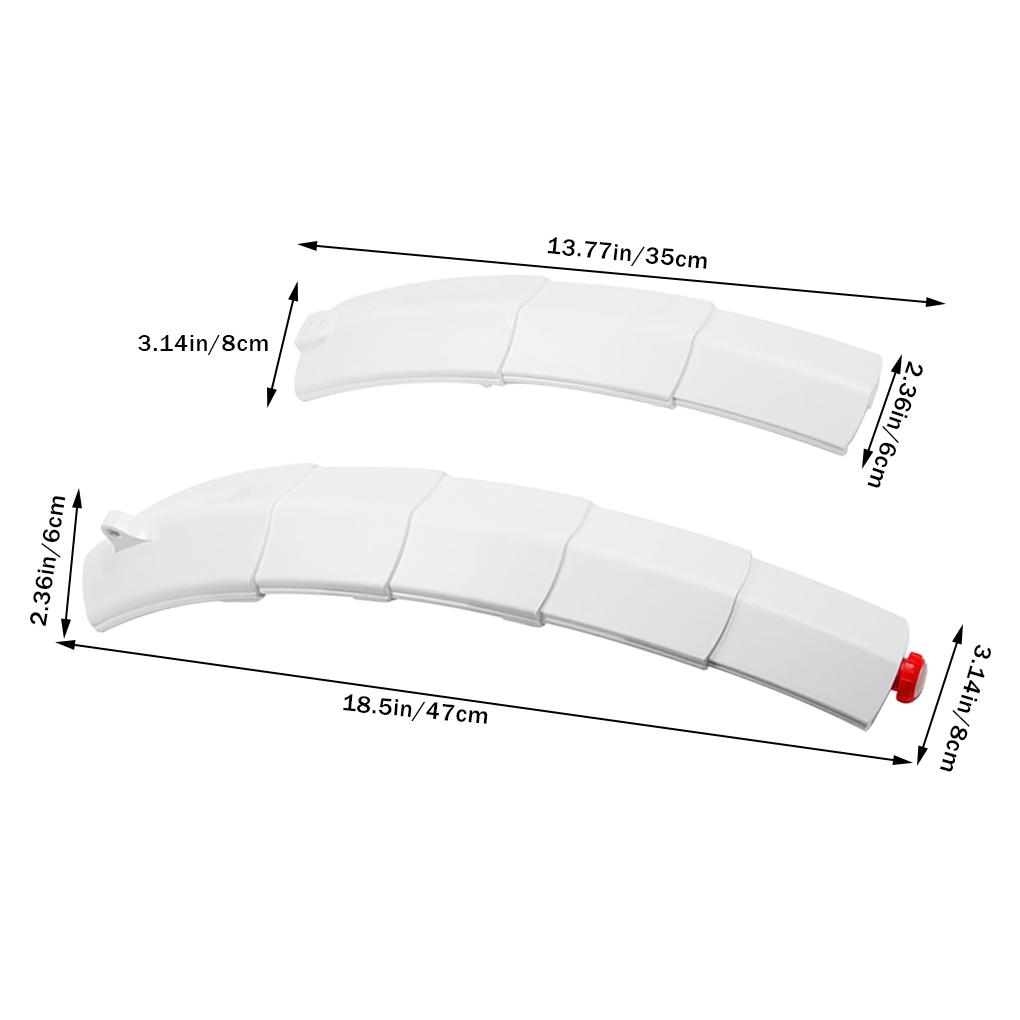 1 Paar Teleskopische Faltbare Schutzbleche Rennrad Vorne/Hinten Schmutzfänger Mit Rücklicht Fahrrad Schutzblech Fahrrad Schmutzfänger