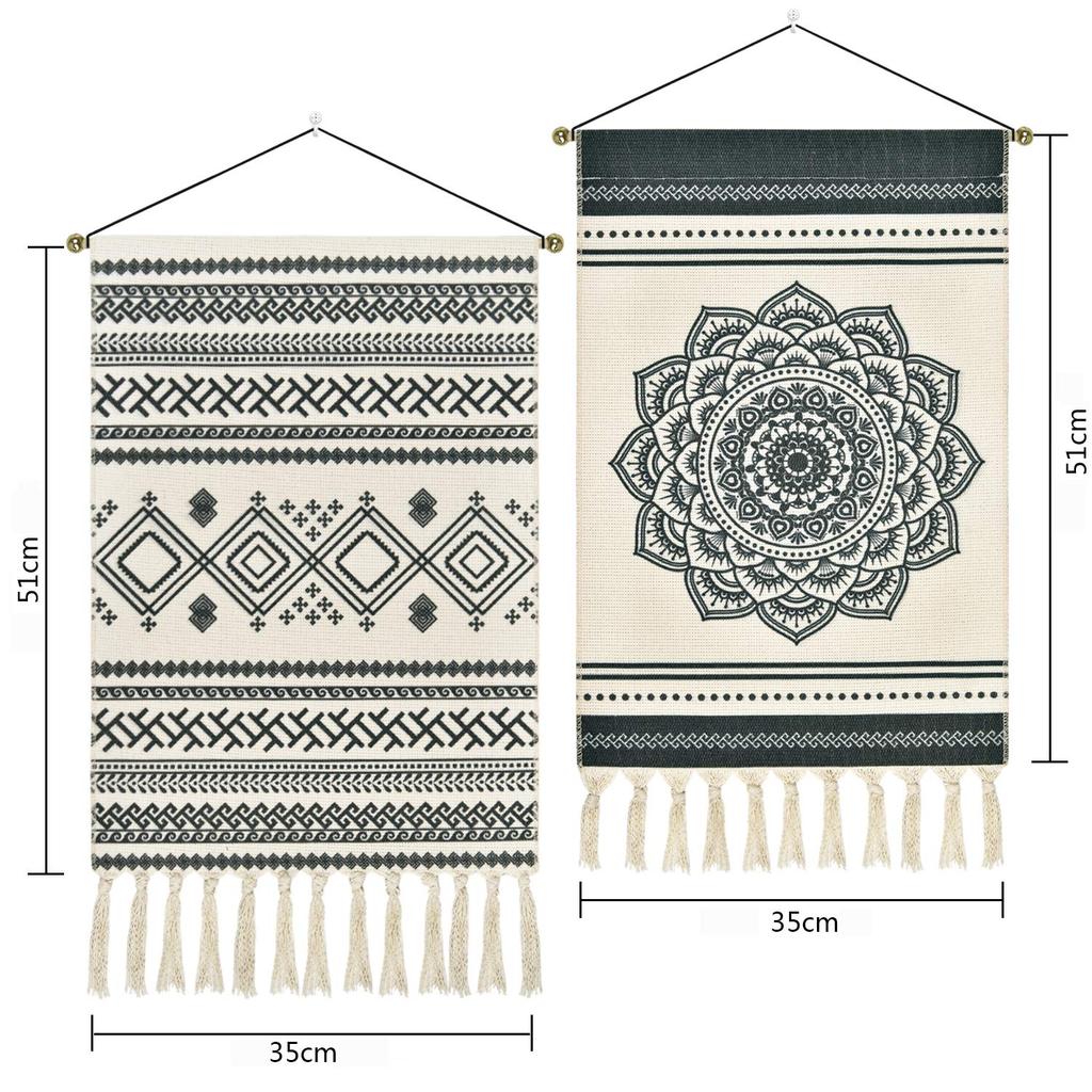 Shiny Flower Bohemian Style Tapestry Mantra Wall Wall Decorative Cotton Decorative Interior Multifunctional Fabric Room and Window Living Unique