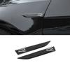 2Pcs/lot 20cm X 2.9cm ABS R Badge Sticker Car Side Blade Sports Wing Fender Emblem Accessories For VW Golf Polo Tiguan Rline R-Line