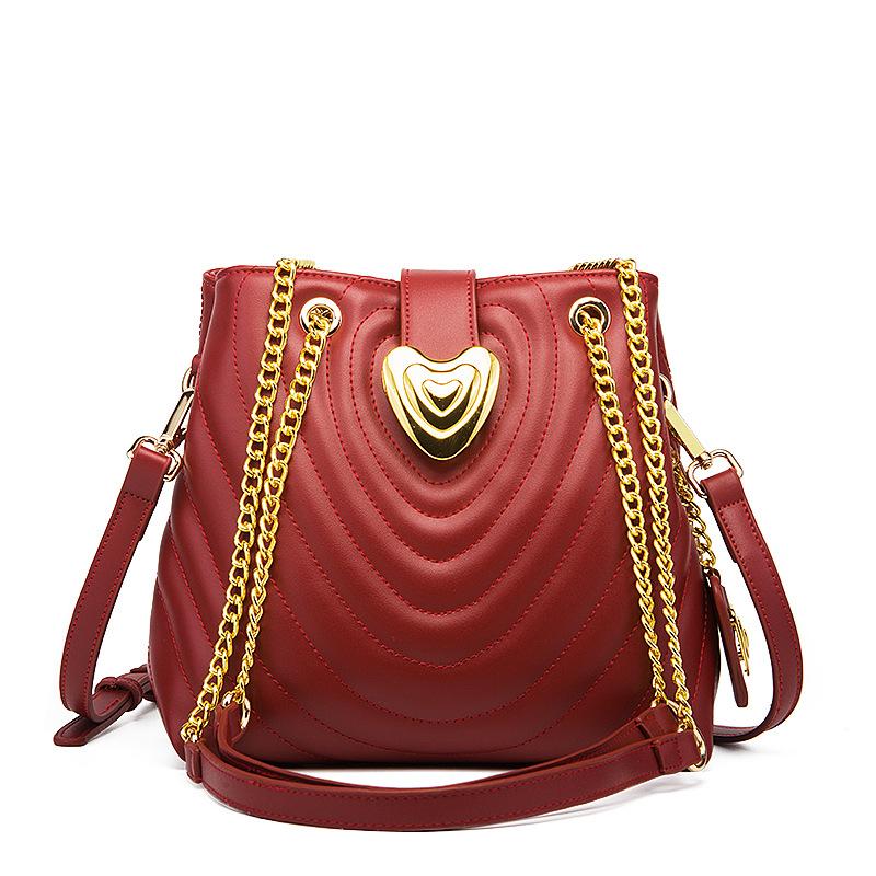 Red Wedding Bag Bridal Bag Women'S Bag Mom Bag Engagement Handbag Large Capacity Shoulder