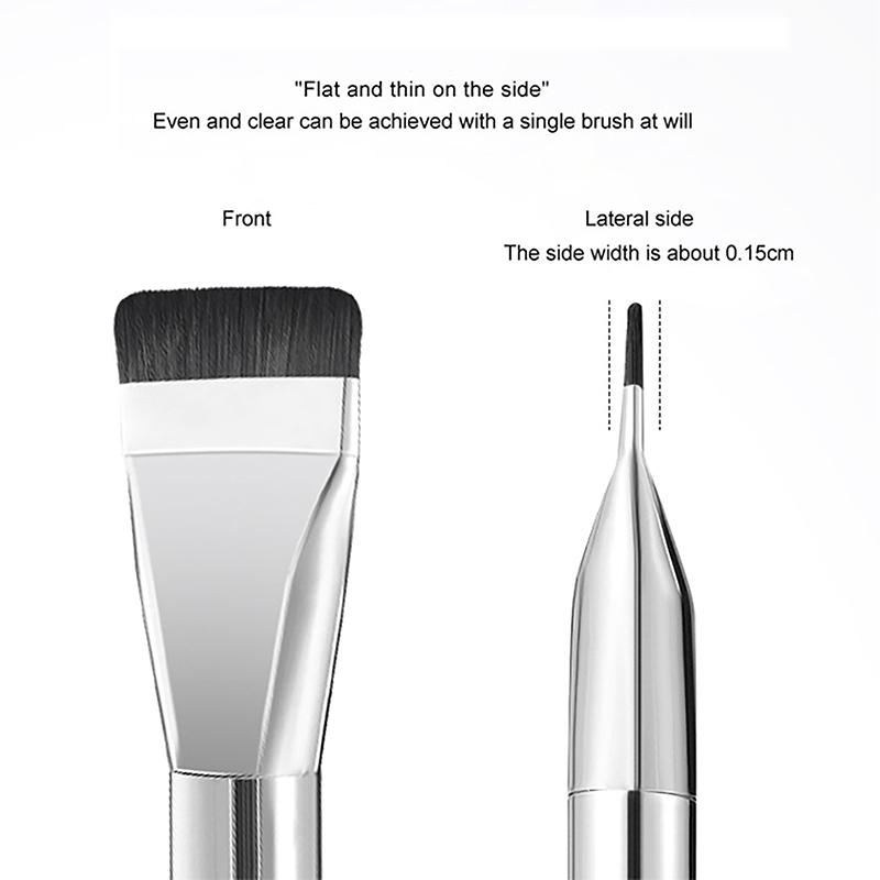 Ultradünner Foundation-Pinsel, leichter Konturpinsel für das Gesicht, flacher Konturpinsel, zum Verblenden von Foundation-Creme, Make-up-Pinsel, Schönheit