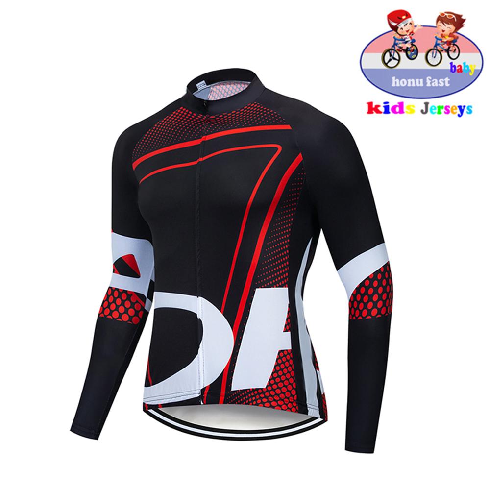 High Quality Kids  Kids Jersey Set Biking Long Sleeve Clothes Suit MTB Children's Cycling Wear   Autumn Breathable Cycling Suit Set