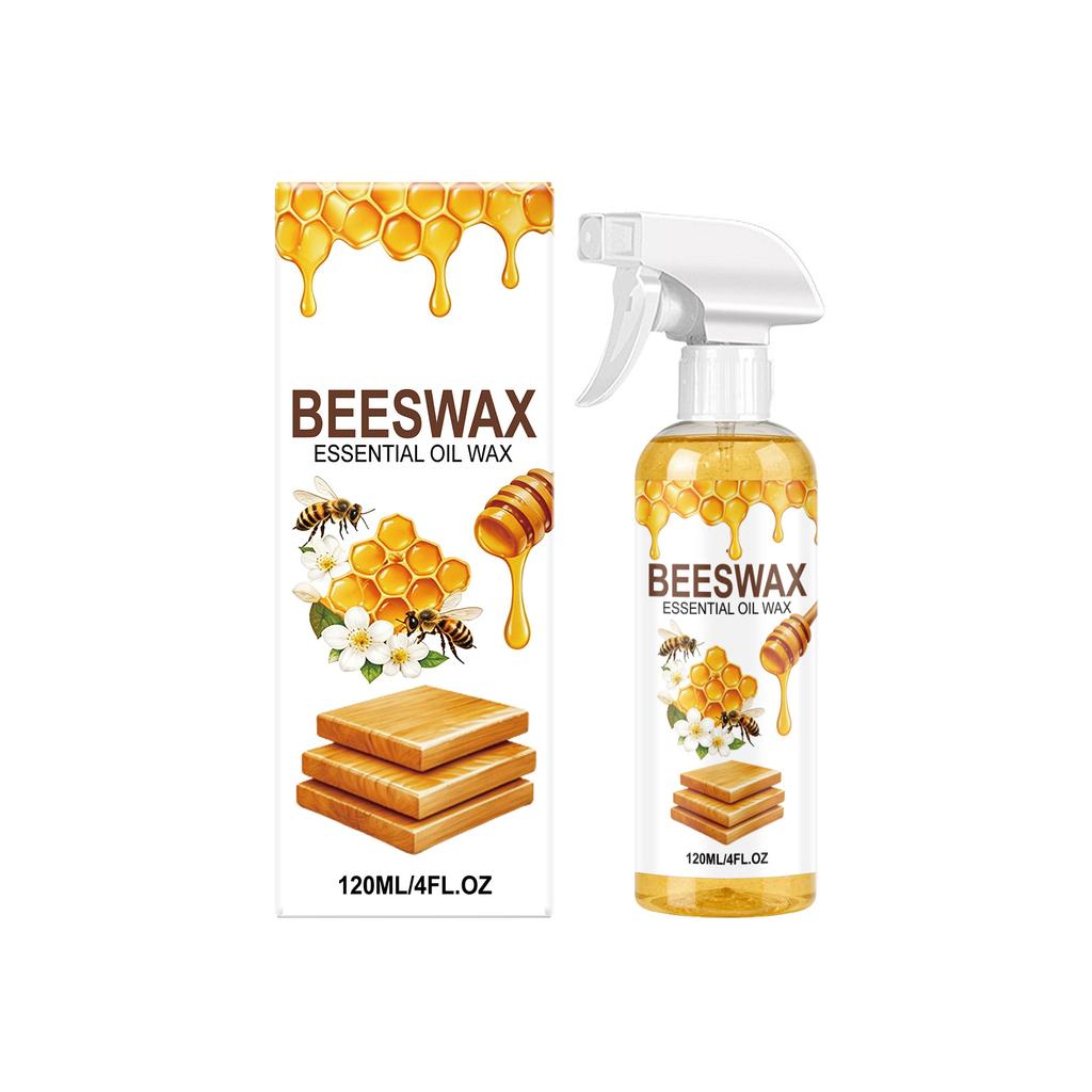 Beeswax Furniture Polish Spray 120ml Essential Oil Wax for Wood Surface Protection and Shine Maintenance Suitable for Various Wood Types