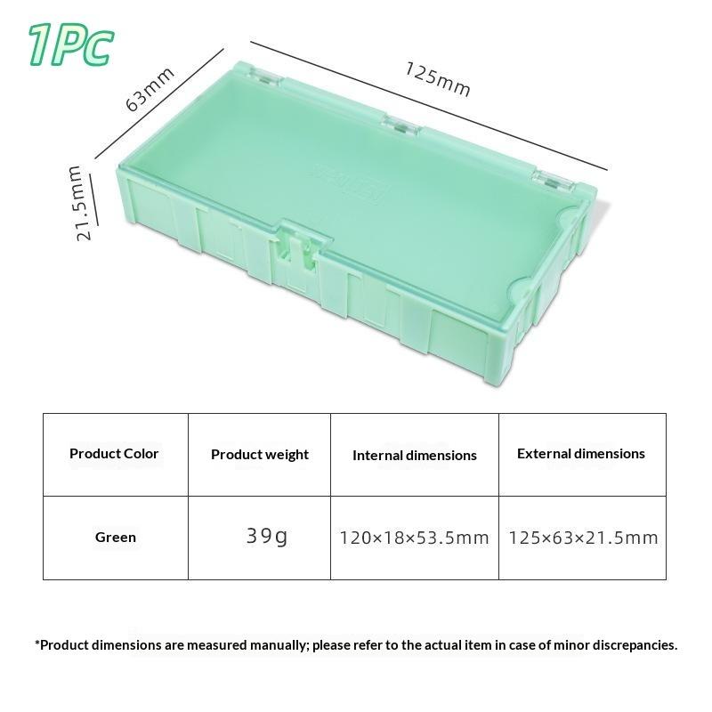 1/2 Pcs Smd Smt Ic Electronic Component Mini Storage Box For Small Parts Jewelry Diy Tools