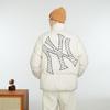 MLB New York Yankees Daunenjacken Unisex Elfenbein Stehkragen Verdickte Pufferjacke 3ADJM0636-50IVS