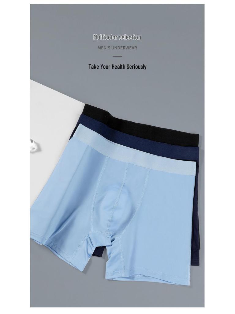 Herren Eis-Seide Schnelltrocknend Anti-Scheuer Boxer Briefs - Sommer Sport, Übergröße