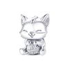 Qikaola Classic Cute Elephant Charms Beads Fit Original  Bracelet Real Silver Color Pendant DIY Jewelry