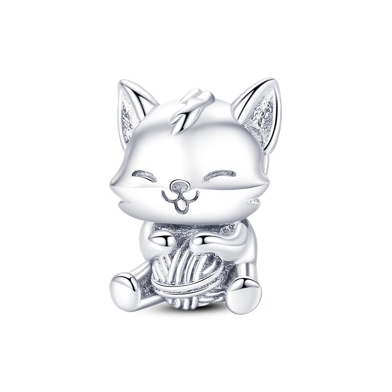 Qikaola Classic Cute Elephant Charms Beads Fit Original  Bracelet Real Silver Color Pendant DIY Jewelry