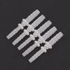 5Pcs Plastic Flexible Hose Two-Way Head Connector Reducer Fitting Adapter For Water Pipe Repair Garden Aquarium Laboratory