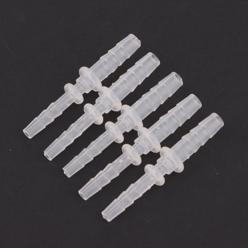 5Pcs Plastic Flexible Hose Two-Way Head Connector Reducer Fitting Adapter For Water Pipe Repair Garden Aquarium Laboratory