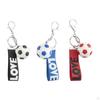 Creative Soccer Keychain Alloy Sport Key Chains for Men Women Boys Girls Wallet Backpack Bag Charms