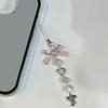 Handgefertigter Schlüsselanhänger Niedliche Perlen-Handy-Kette Schöner Perlen-Handy-Anhänger Handy-Lanyard Schlüsselanhänger für Modebegeisterte