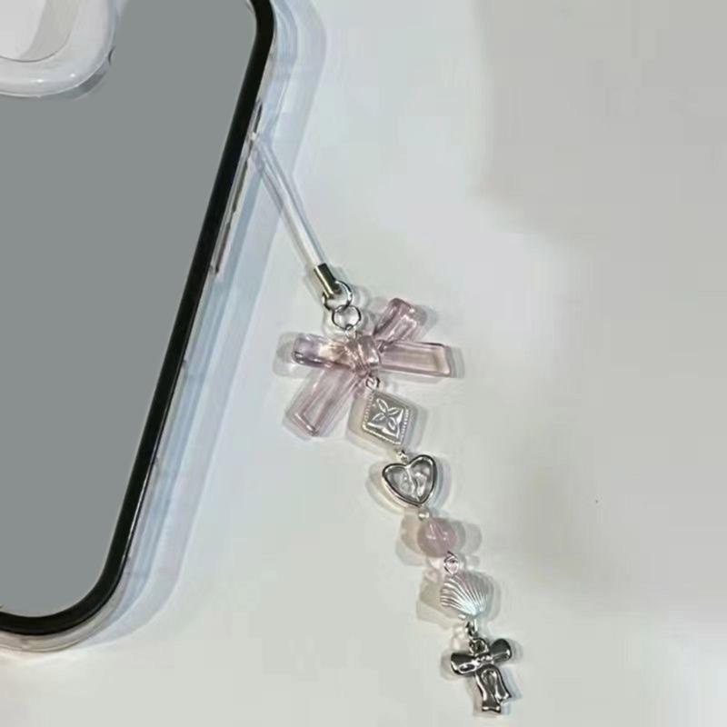 Handgefertigter Schlüsselanhänger Niedliche Perlen-Handy-Kette Schöner Perlen-Handy-Anhänger Handy-Lanyard Schlüsselanhänger für Modebegeisterte