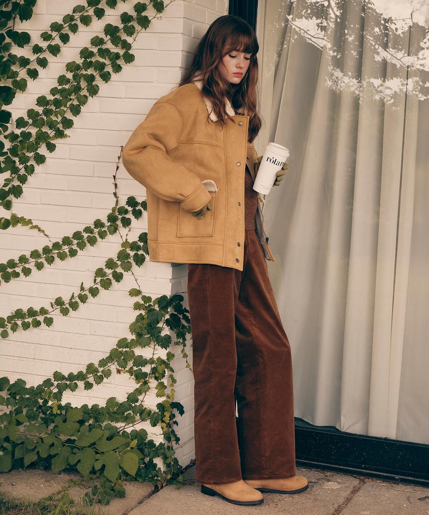 ROLAROLA Basic Corduroy Pants Brown
