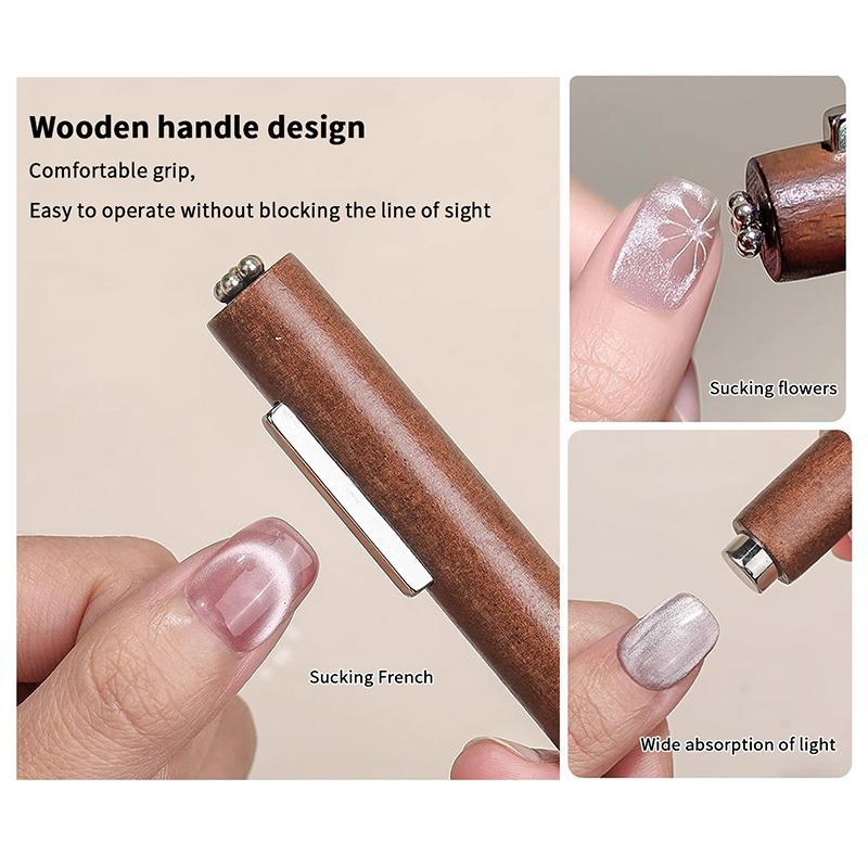 3-In-1 Multifunctional Magnetic Cat'S Eye Gel Large Cylinder Super Strong Magnetic For Nail Polish Line Effect Nail Art Tools