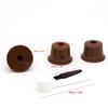 Reusable Coffee Capsule Filter Kit Refillable Cup with Brush Spoon Accessory for Caffitaly Coffee Machine Easy To Clean