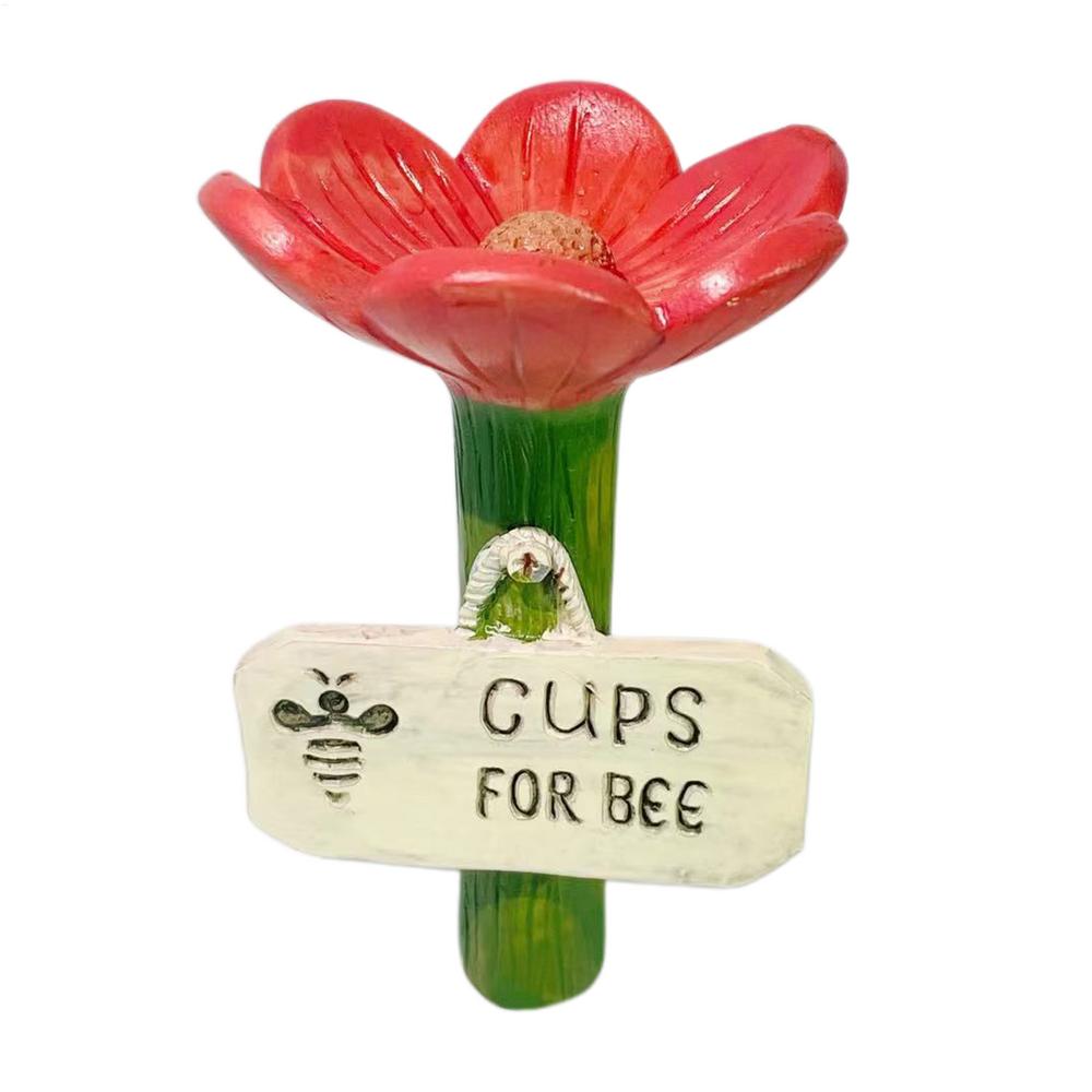 

Bee Watering Cup Bee Watering Station Garden Outdoor Butterfly Feeder Insect Watering Bee Ladder Outdoor Yard Decoration