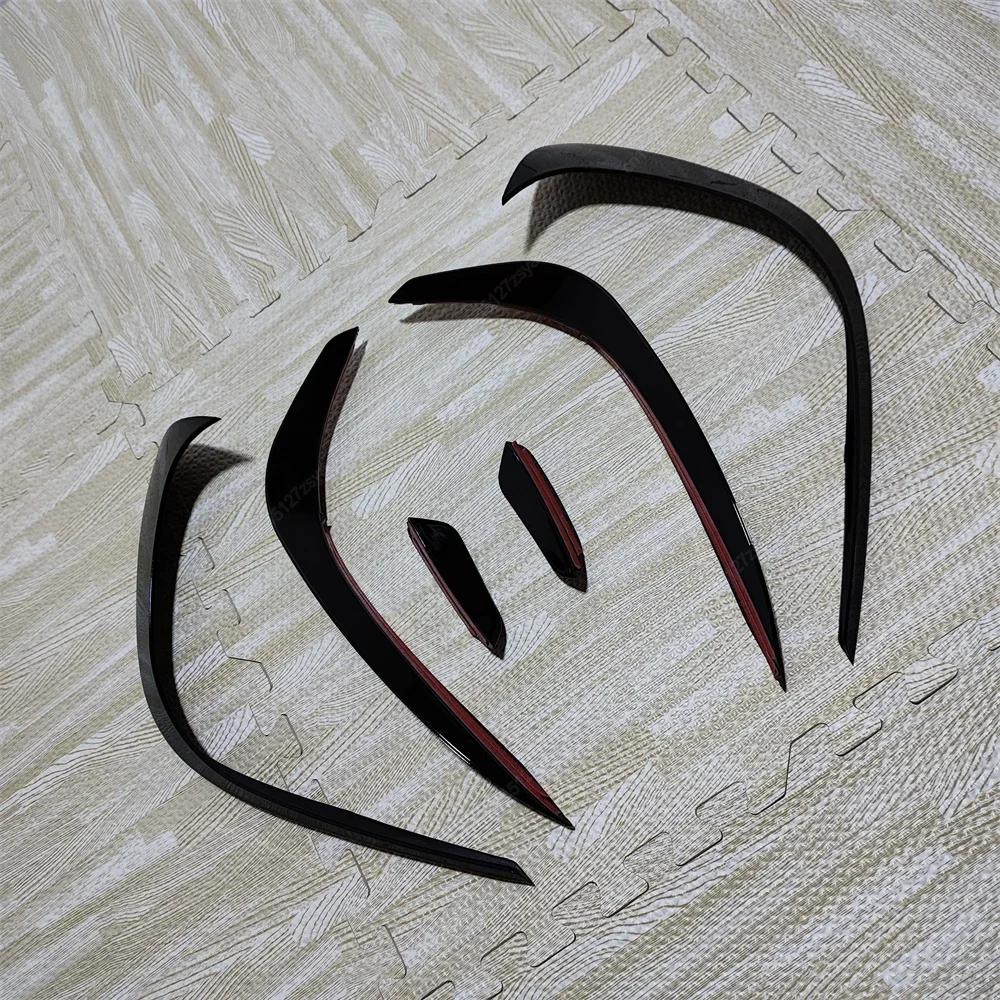Front Bumper Lip Spoiler Grille For Mercedes Benz C Class W206 S206 C180 200 300 400 C43 AMG-Line 2022-2024 Side Splitter Tuning