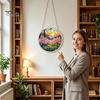 Collectible Puzzle Piece Acrylic Suncatcher, Artistic Window Hanging Ornament, 7.48 Inch Sun Gift for Adults Catcher Decoration, Ideal Gifting