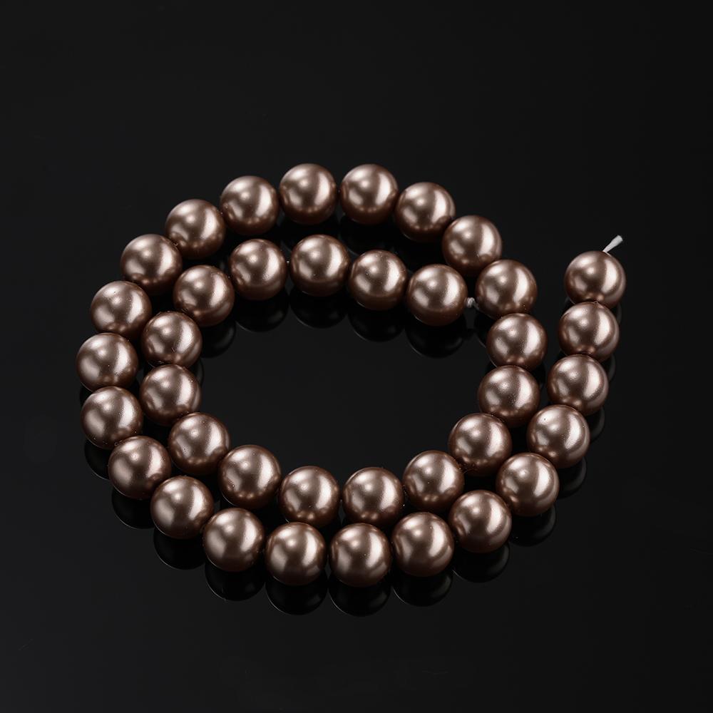 1Strand 4-10mm About 39-96pcs Glass Artificial Pearl Round Spacer Loose Beads for DIY Jewelry Bracelets Necklaces Making Supplie