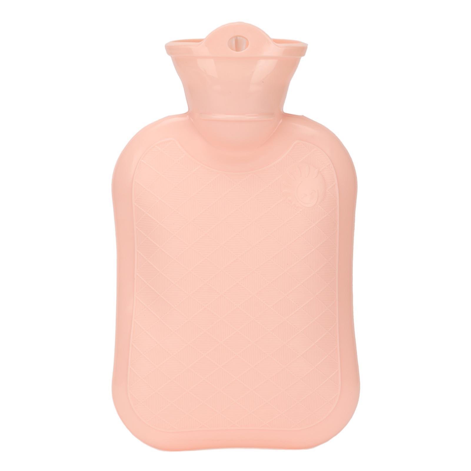 

500ML Hot Water Bag Thicken Soft PVC Explosion Proof Portable Large Warm Water Bottle for Winter розовый