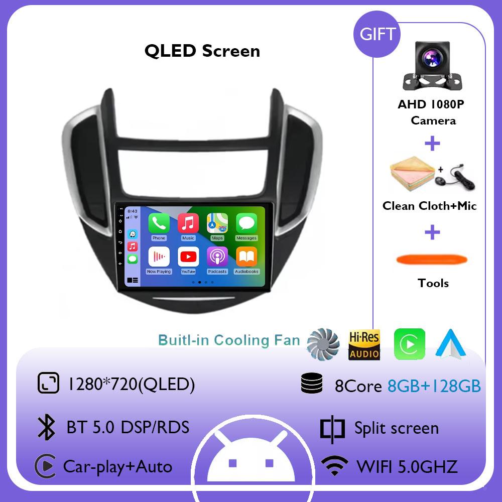 For Chevrolet Tracker 3 TRAX 2013 2014 2015 Android 14 Multimedia Car Player Radio GPS Video Navigation Carplay Auto Screen