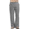 Mens Cotton Linen Long Pants Summer Drawstring Trousers Leisure Resort Trousers Men Thin Oversized Loose Straight Leg Pant