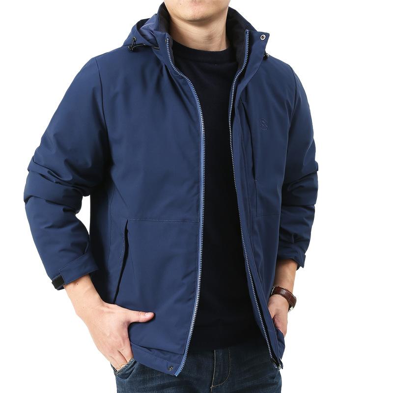 New Men's Fleece Jacket Autumn and Winter Casual Cotton Jacket Men's Winter Youth Loose Thickened Cotton Jacket