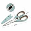 ODMILY Left-Handed Kitchen Scissors, Multipurpose Scissors for Women, Sikkos Utility Accessories, General Purpose, Sharp, Food, Seafood, Smart Cutter,