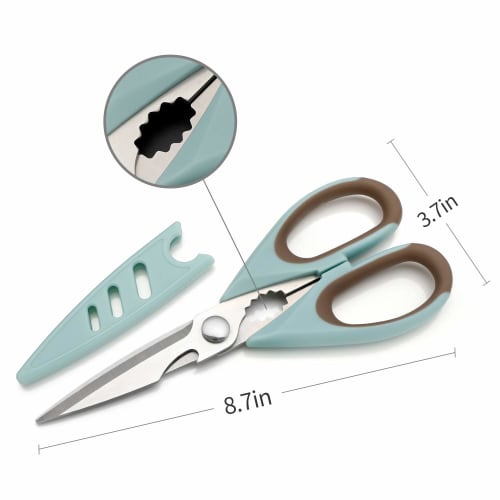 ODMILY Left-Handed Kitchen Scissors, Multipurpose Scissors for Women, Sikkos Utility Accessories, General Purpose, Sharp, Food, Seafood, Smart Cutter,