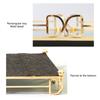 Elegant Gold Mirror Display Tray Portable for Organizing Accessories and Enhancing Home Decoration Aesthetic Use