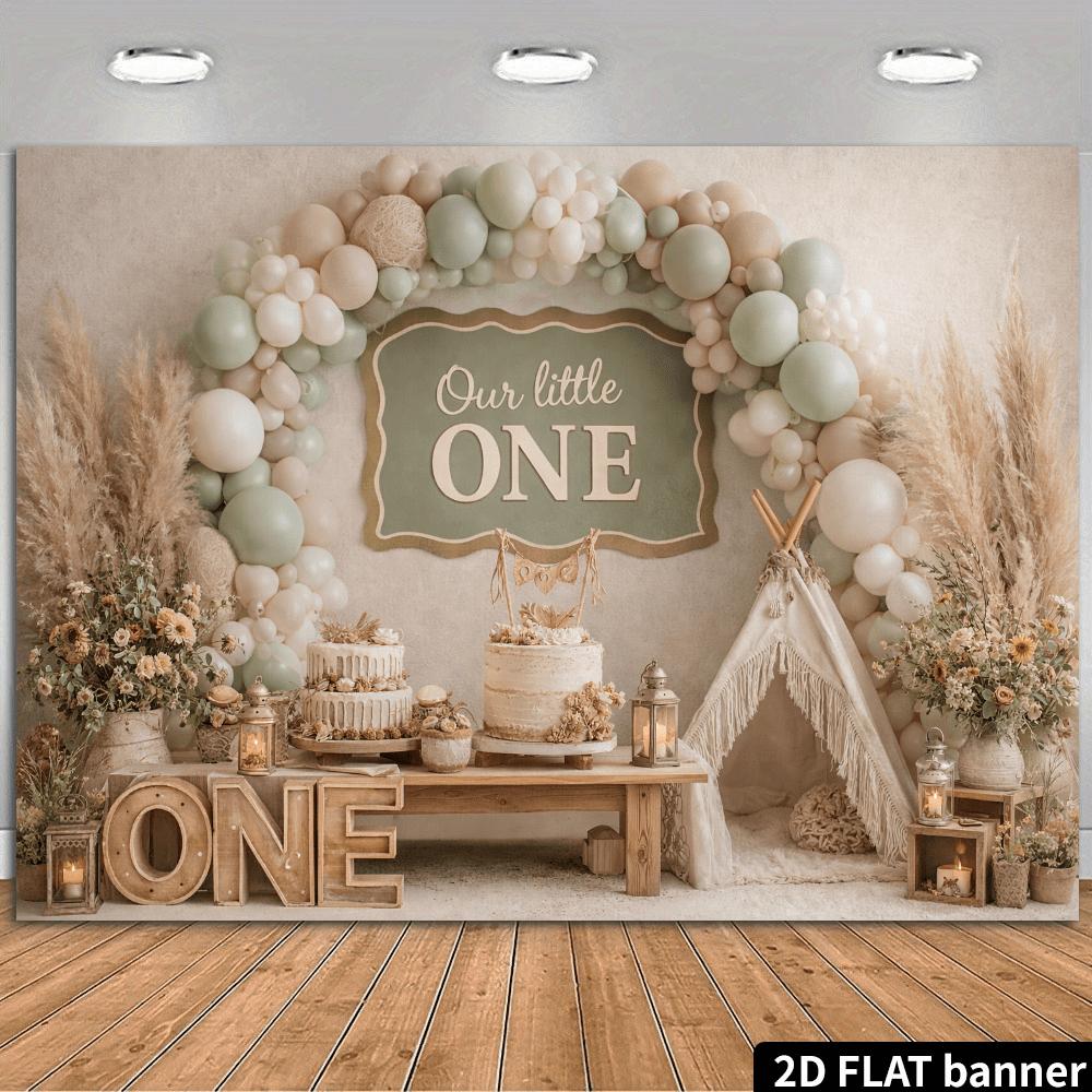 2D plane 2D plane - 2D plane 2D plane - A 2D plane banner in cream style Our Little Baby 100x150cm