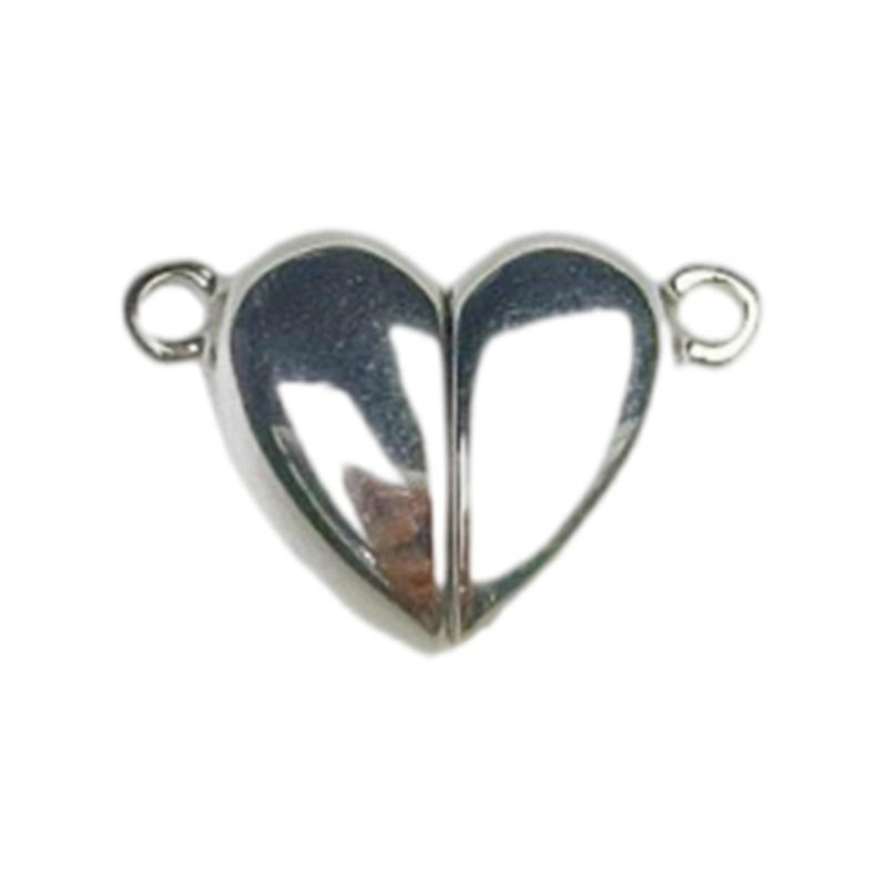 Magnetic Heart Clasp for Jewelry Making Stainless Steel Sturdy Fastening Solution Bracelet Necklace Gifts for Couples