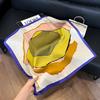 Korean cashew flower silk scarf triangle scarf women's stacking wear accessories jeans belt travel matching shirt scarf headscarf