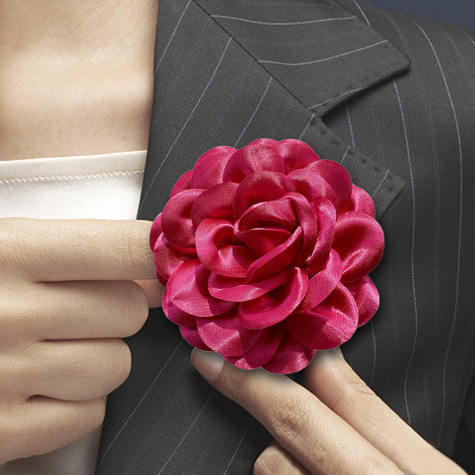 

Цветочная брошь-бутоньерка Классическая роза Корсаж для церемонии Одежда Аксессуары