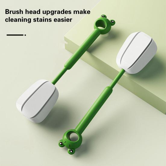 

Щетка для чашки-лягушки с длинной ручкой, мягкая губка для почек, 360 градусов, обеззараживающая детская бутылочка, щетка для очистки чашки с водой, кухонные принадлежности