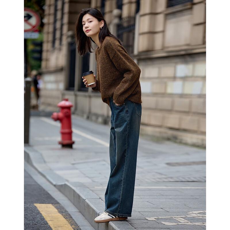 

Женский вязаный свитер Demana в стиле ретро с круглым вырезом M