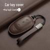 Key Protective Cover for Ideal L6-L9: Genuine Leather, Car Use, Keyring-Compatible Bag