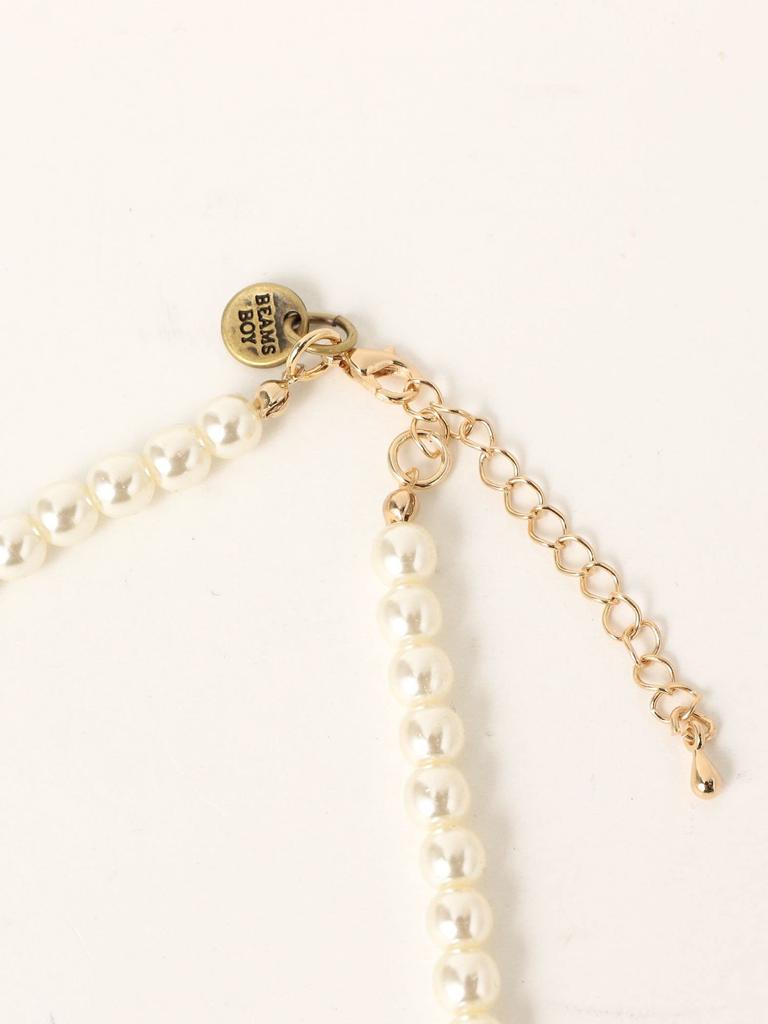 Beams Boy Resin Pearl Long Necklace, Women's, White 2, One Size