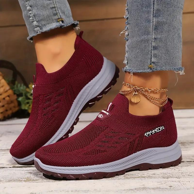 Fashion Breathable Slip On Walking Shoes for Women 2025 New Comfortable Soft Sole Fashion Sneakers Woman Anti Slip Casual Sports Shoes