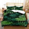 Fresh Green Leaf Minimalist Printed Quilt Cover Pillow Cover Queen Bedding Set Bedding Set Luxury Customized Bedding Set