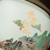 Vintage Mountain Scenery Pattern Ceramic Tea Caddy Moisture Seal Nut Candy Storage Jar Ink Ceramic Storage Bottle Art Decoration