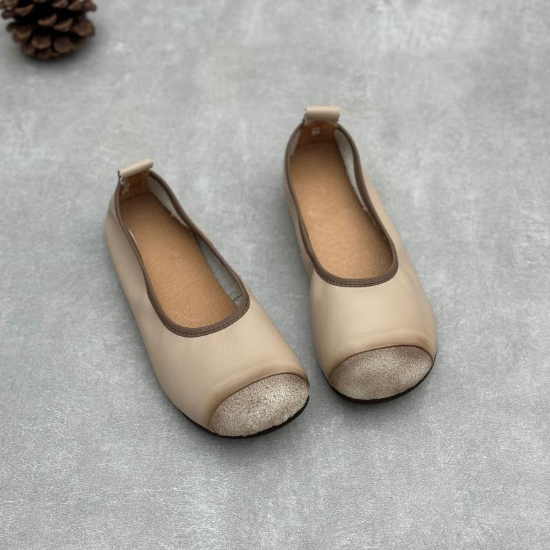 New Women's Flat Single Shoes with Soft Soles Versatile One-step Shoes