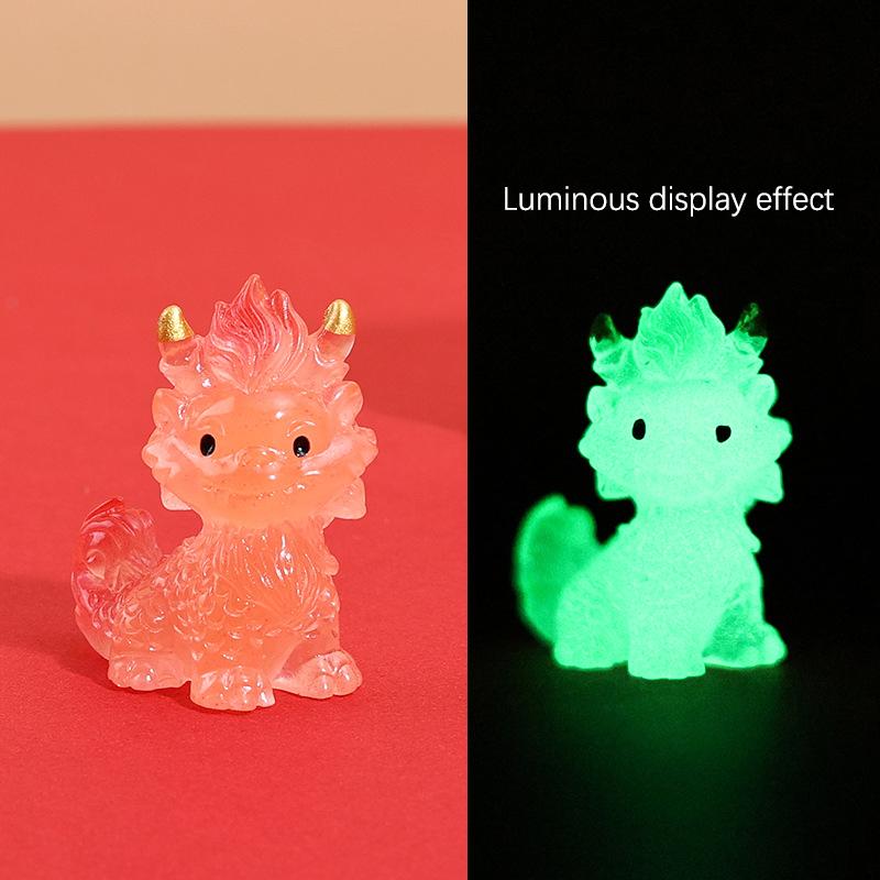 Year Of The Dragon Luminou Dragon Kirin Dragon Micro Landscape Ornaments Auspicious Beast Dollhouse Desktop Decor  Year Gifts