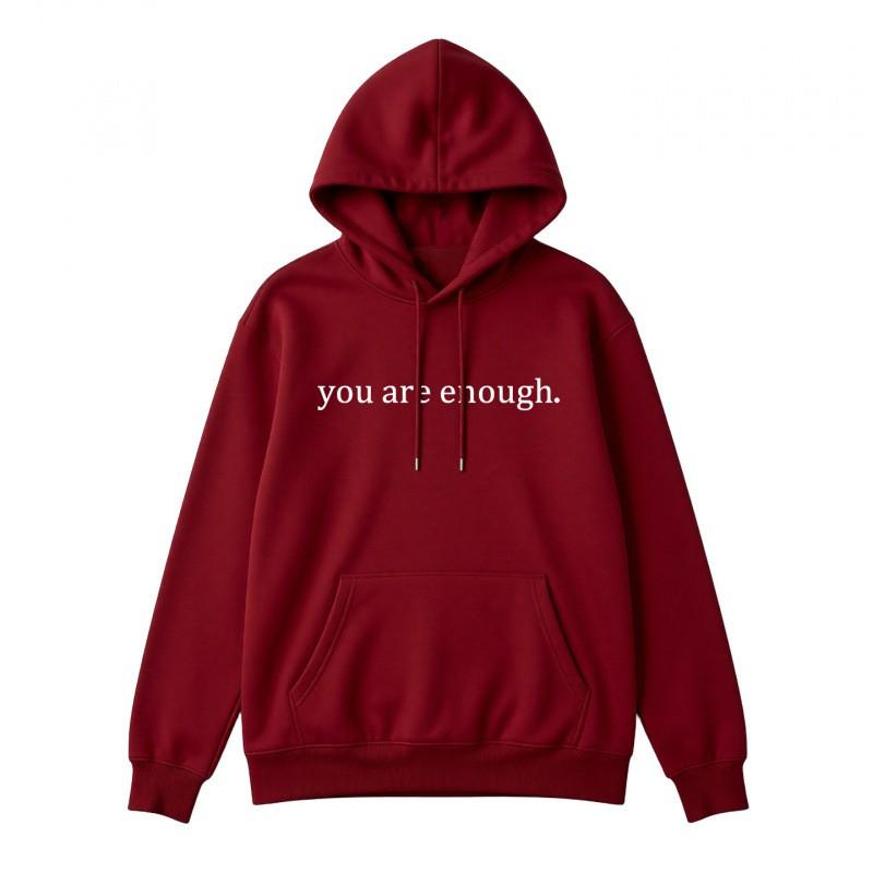 Unisex Oversized Hooded Sweatshirt With Letter Print Fleece Lined Kangaroo Pocket Long Sleeve Streetwear Top