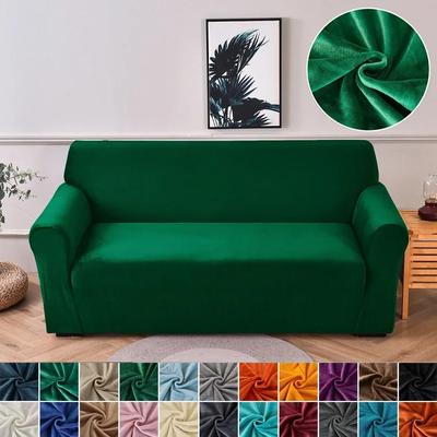 Novas capas de sofá de tecido de veludo para sala de estar, capa de sofá macia elástica de alta qualidade, 1/2/3/4 assentos, capas de poltrona modernas para casa