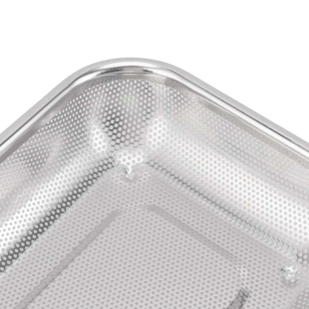 Stainless Steel Rectangular Strainer Basket Kitchen Strainer Colander  Home Kitchen Use