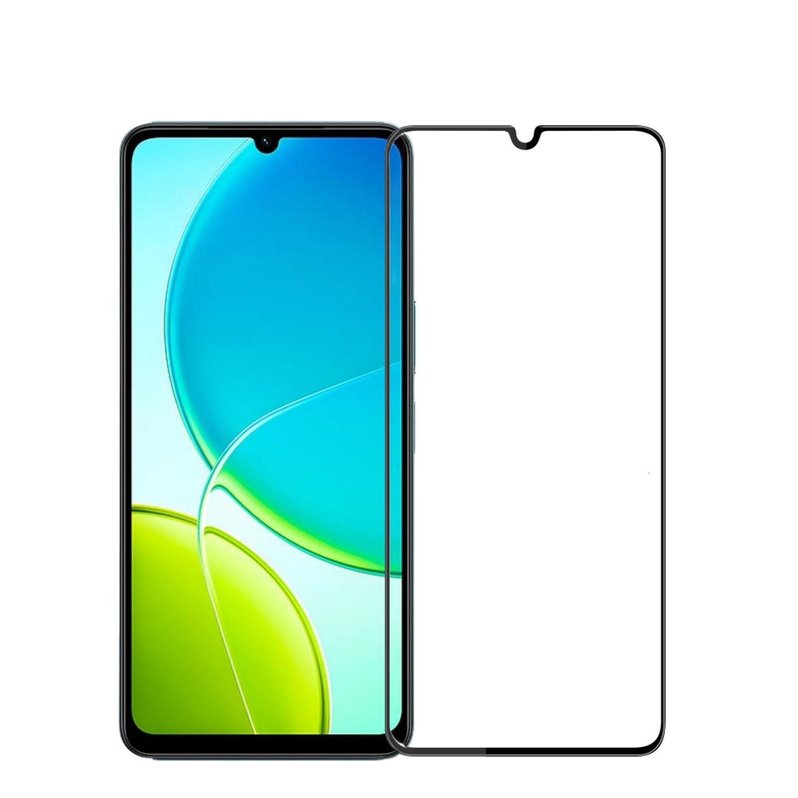 

For vivo Y29s 5G Tempered Glass Film PINWUYO Explosion-proof 9H 3D Full Screen Protector Black