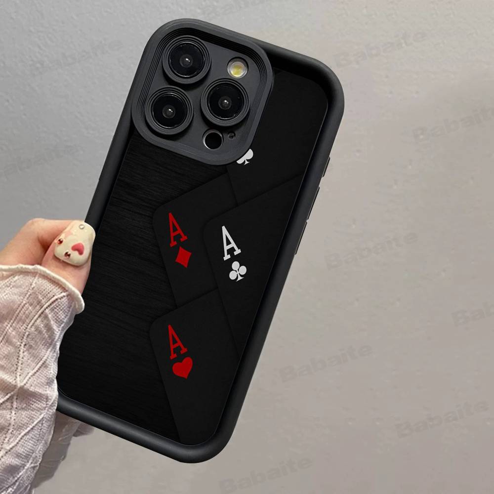 

Poker Pattern Game Phone Case For IPhone 17 16 15 14 Plus 13 12 11 Pro Max Silicone Cover iPhone 12 pro